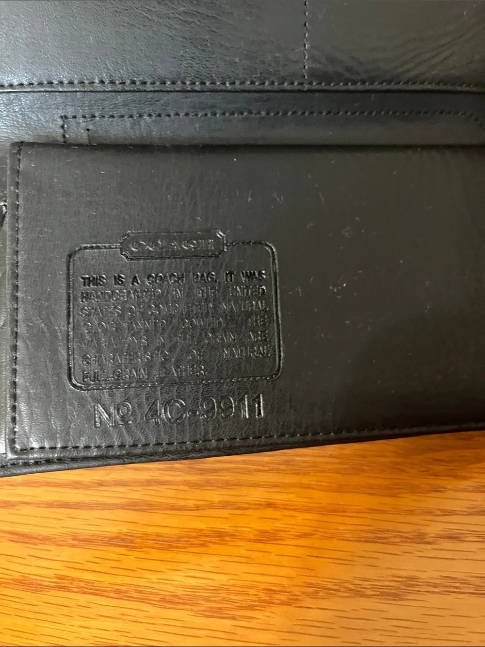 Coach Black Leather Men's Clutch Wallet